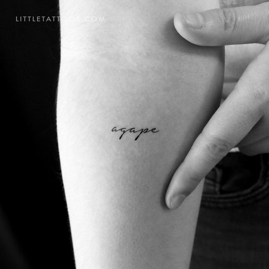 Agape Temporary Tattoo - Set of 3