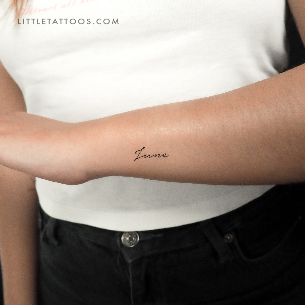 June Temporary Tattoo - Set of 3