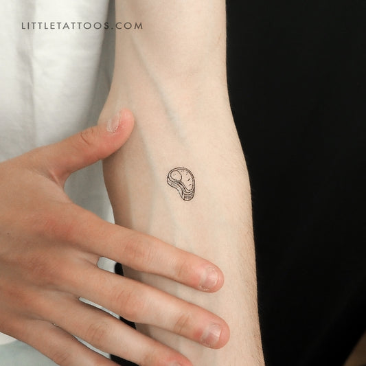 Steak Temporary Tattoo - Set of 3