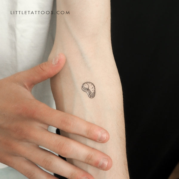 Steak Temporary Tattoo - Set of 3