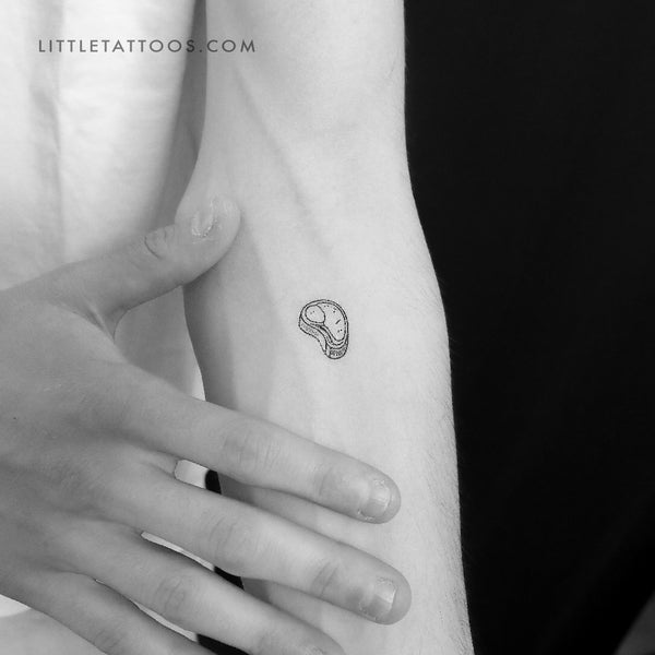 Steak Temporary Tattoo - Set of 3