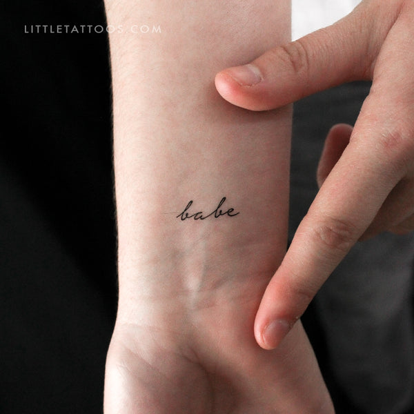 Babe Temporary Tattoo - Set of 3