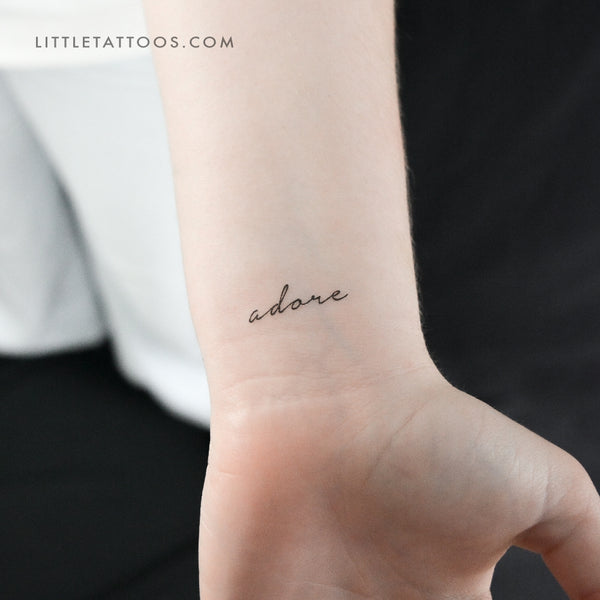 Adore Temporary Tattoo - Set of 3