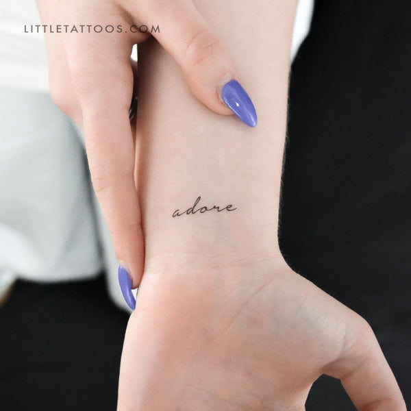 Adore Temporary Tattoo - Set of 3