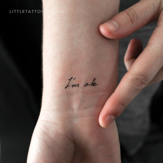 I'm Ok Temporary Tattoo - Set of 3