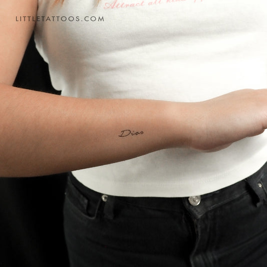 Dios Temporary Tattoo - Set of 3