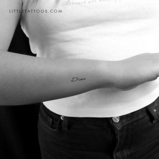 Dios Temporary Tattoo - Set of 3
