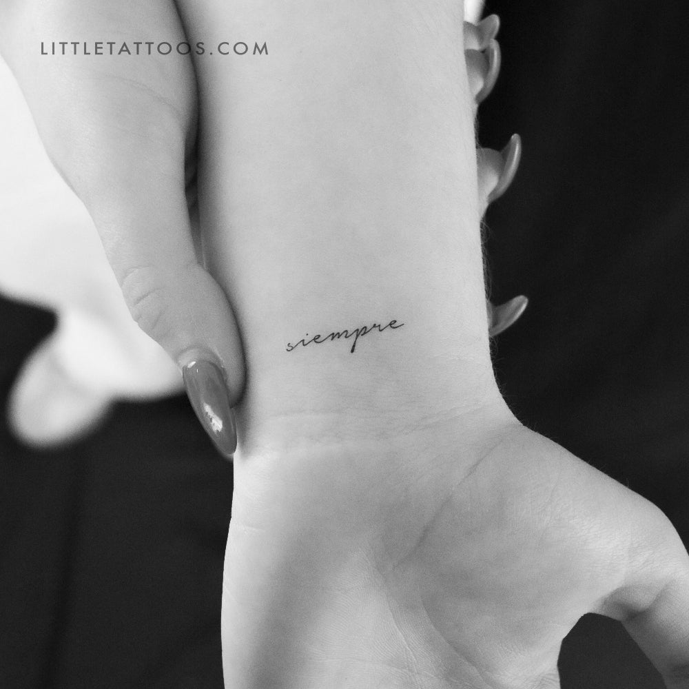 Siempre Temporary Tattoo - Set of 3