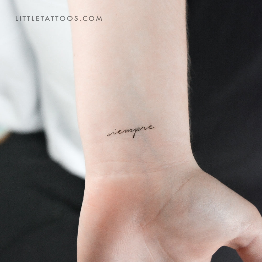 Siempre Temporary Tattoo - Set of 3