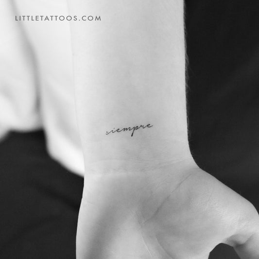 Siempre Temporary Tattoo - Set of 3