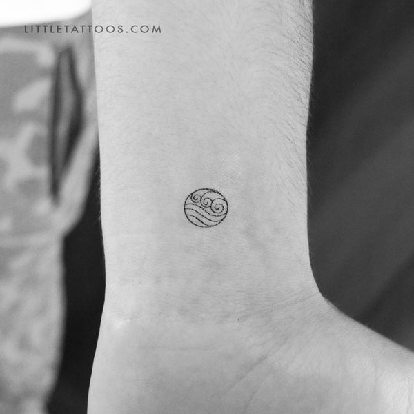 Avatar Water Symbol Temporary Tattoo - Set of 3