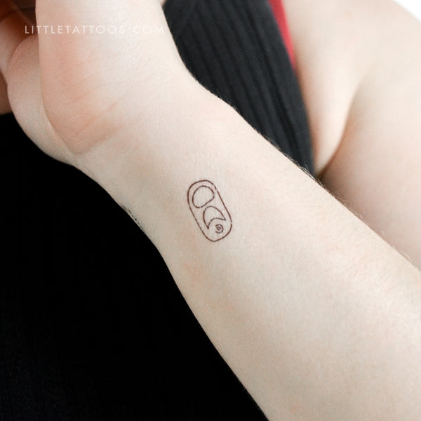 Little Can Tab Temporary Tattoo - Set of 3