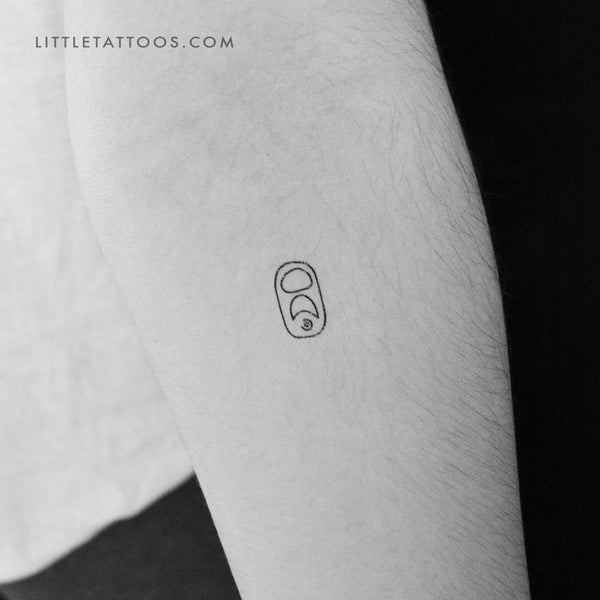 Little Can Tab Temporary Tattoo - Set of 3