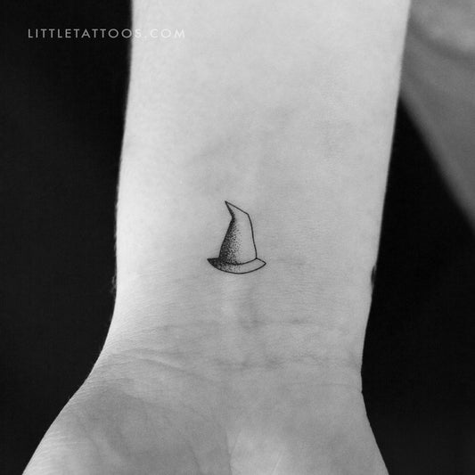 Little Witch Hat Temporary Tattoo - Set of 3