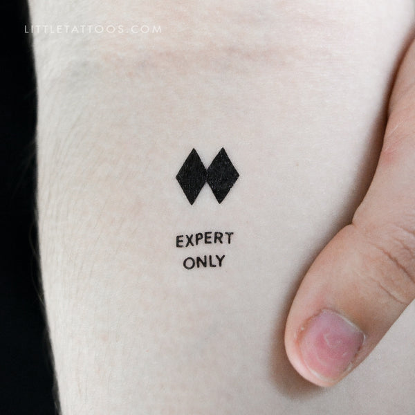 Expert Only Temporary Tattoo - Set of 3