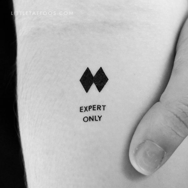 Expert Only Temporary Tattoo - Set of 3