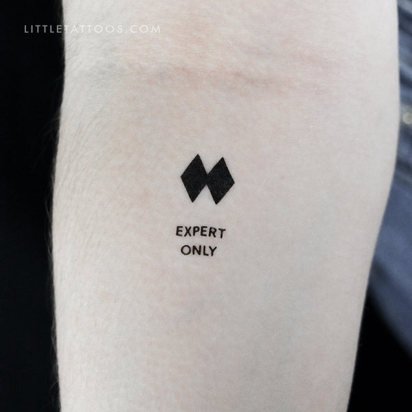 Expert Only Temporary Tattoo - Set of 3