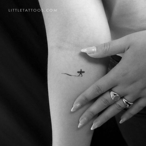 Surfer Temporary Tattoo - Set of 3