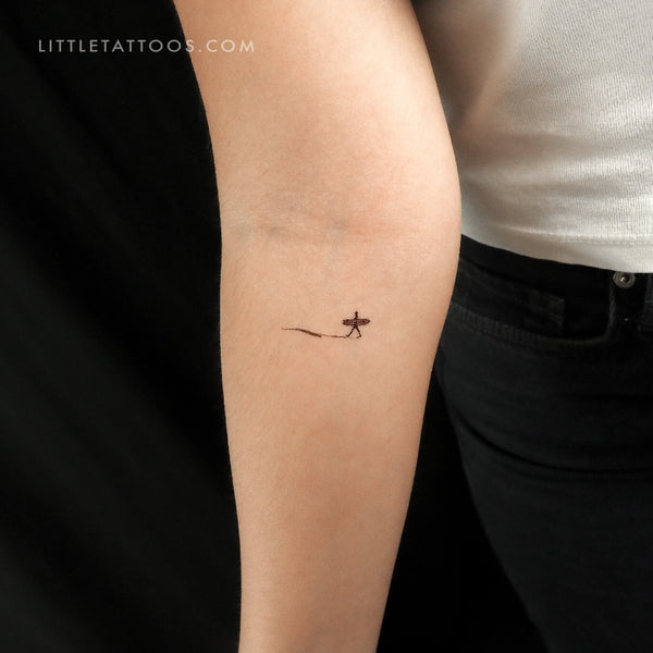 Surfer Temporary Tattoo - Set of 3