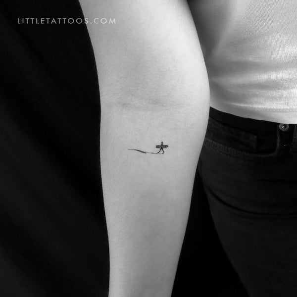 Surfer Temporary Tattoo - Set of 3