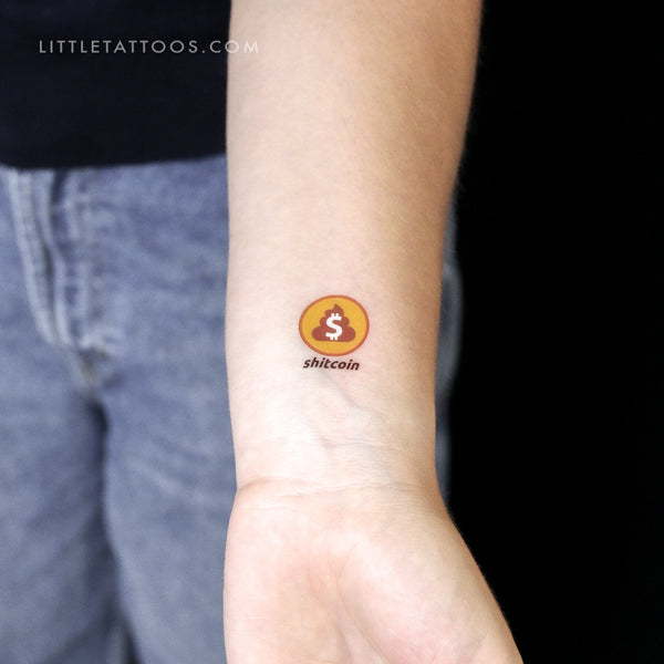 Shitcoin Temporary Tattoo - Set of 3