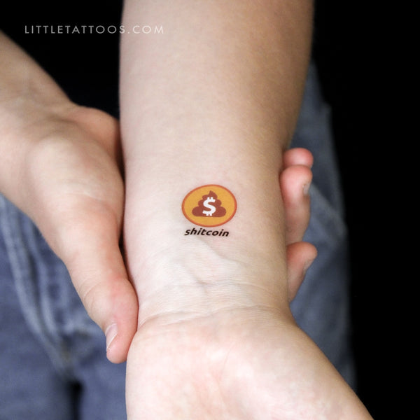 Shitcoin Temporary Tattoo - Set of 3