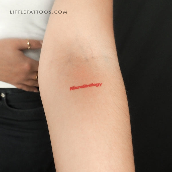 MicroStrategy Temporary Tattoo - Set of 3