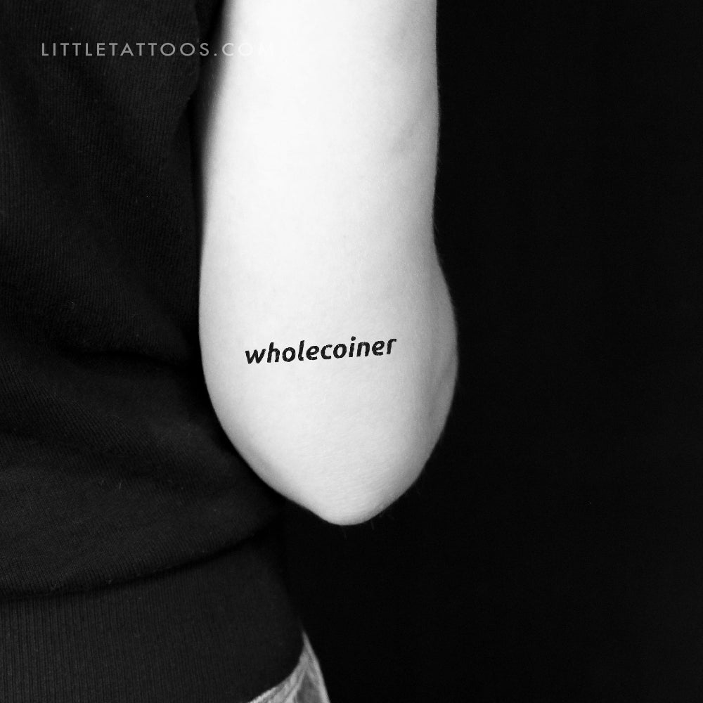 Wholecoiner Temporary Tattoo - Set of 3