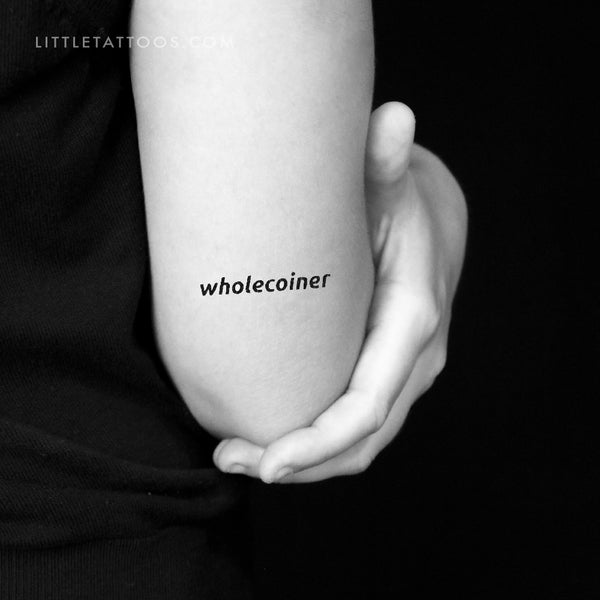 Wholecoiner Temporary Tattoo - Set of 3