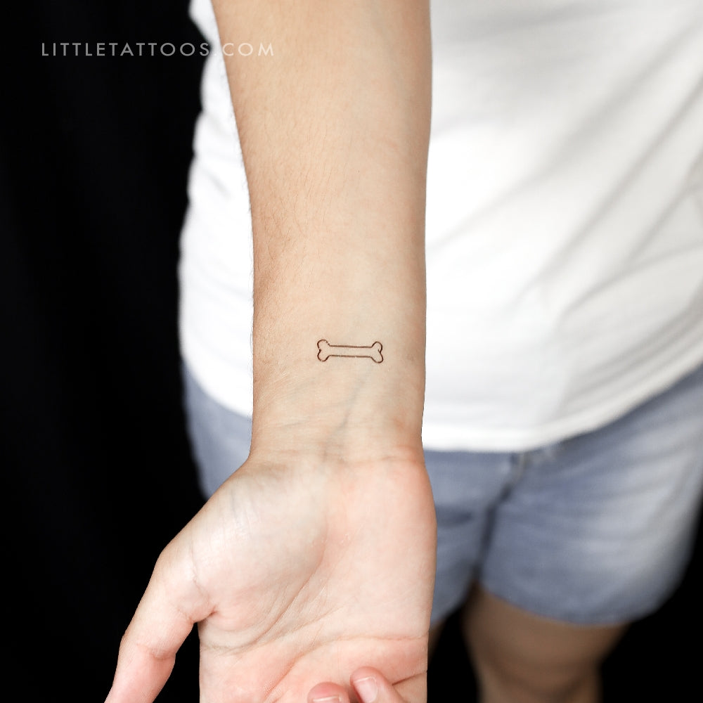 Bone Temporary Tattoo - Set of 3