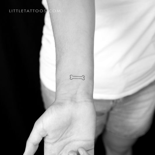 Tatuaje temporal de hueso - Juego de 3