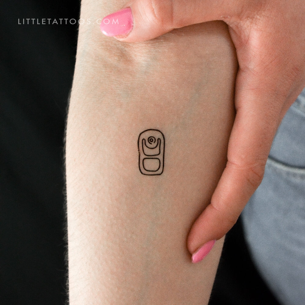 Can Tab Temporary Tattoo - Set of 3