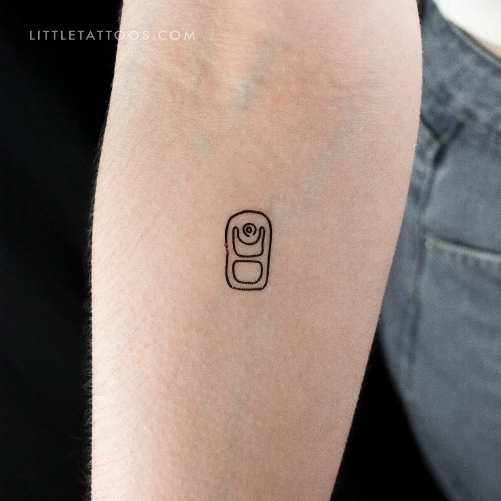 Can Tab Temporary Tattoo - Set of 3