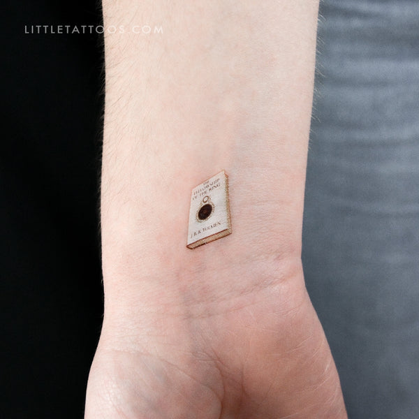 The Fellowship Of The Ring Book Temporary Tattoo - Set of 3