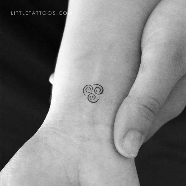 Avatar Air Symbol Temporary Tattoo - Set of 3