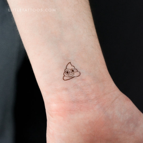 Tiny Poop Temporary Tattoo - Set of 3