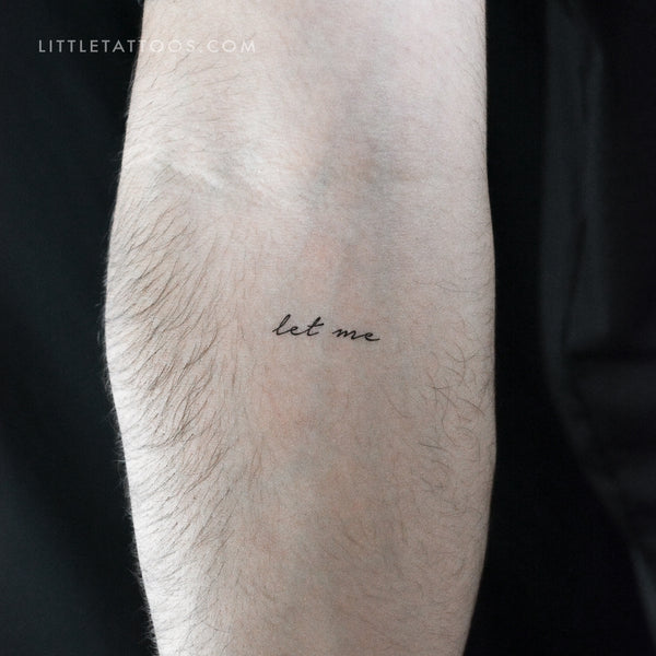 Let Me Temporary Tattoo - Set of 3