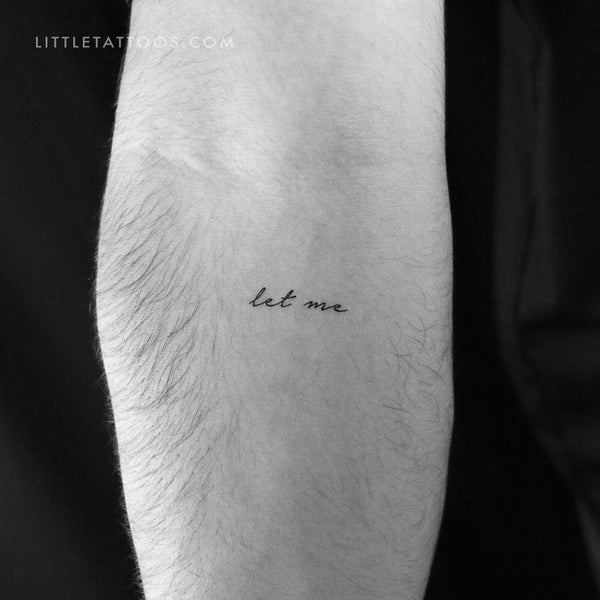 Let Me Temporary Tattoo - Set of 3