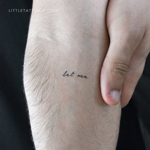 Let Me Temporary Tattoo - Set of 3