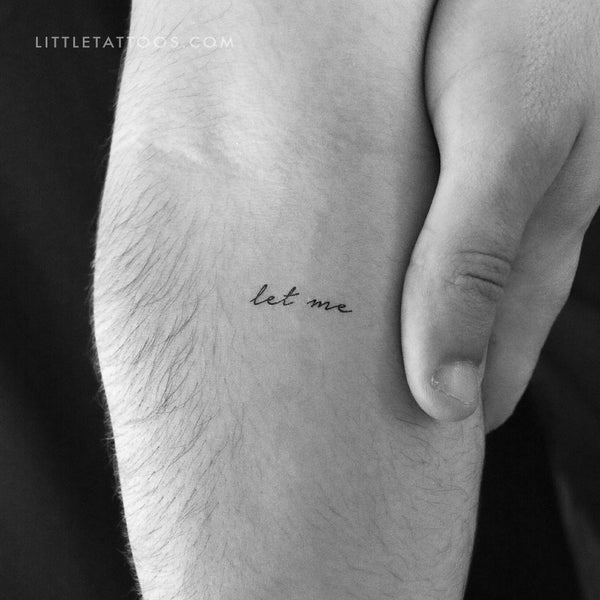 Let Me Temporary Tattoo - Set of 3