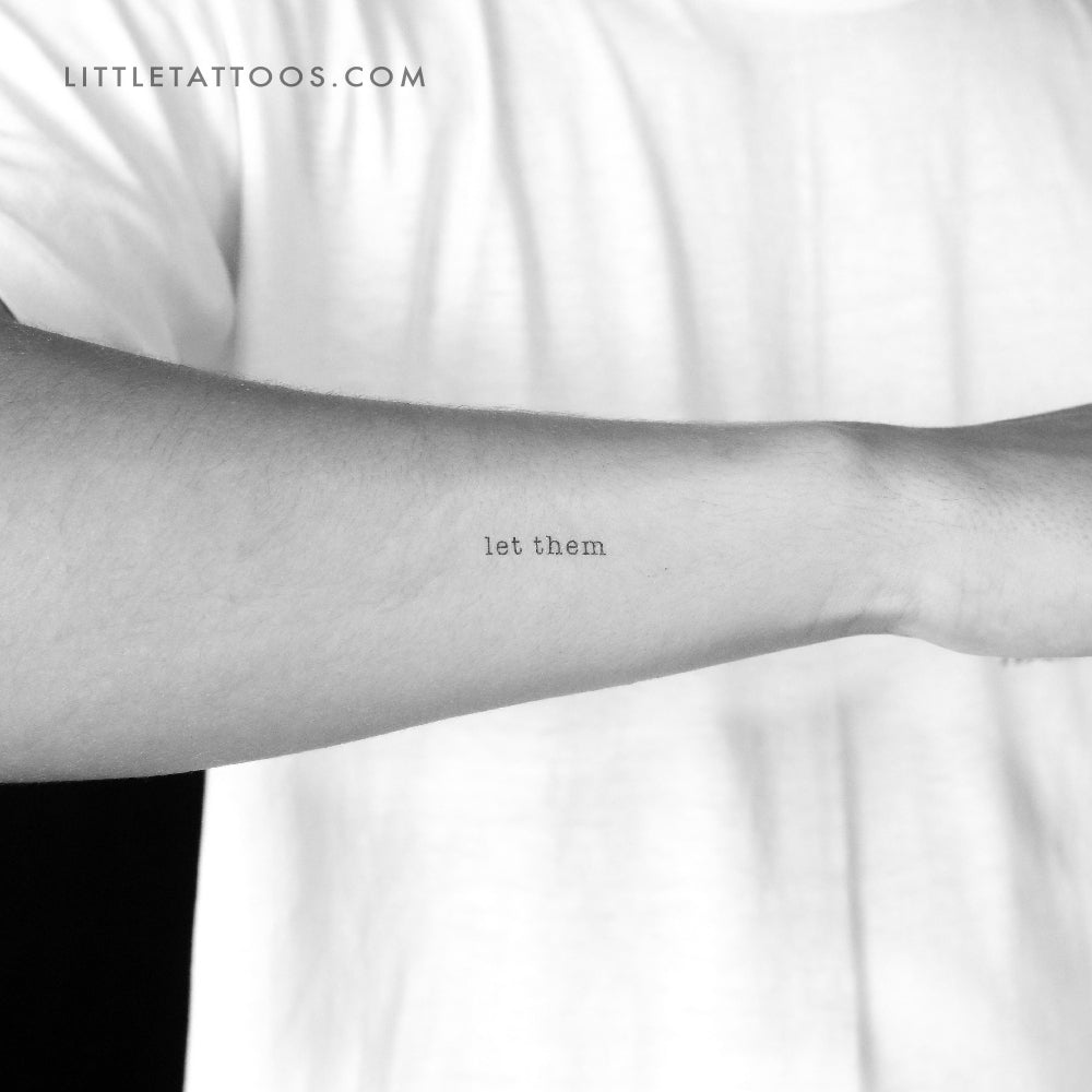 Tatuaje temporal "Máquina de escribir" - Juego de 3