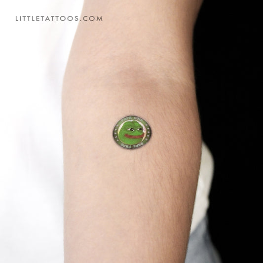 Pepecoin Temporary Tattoo - Set of 3