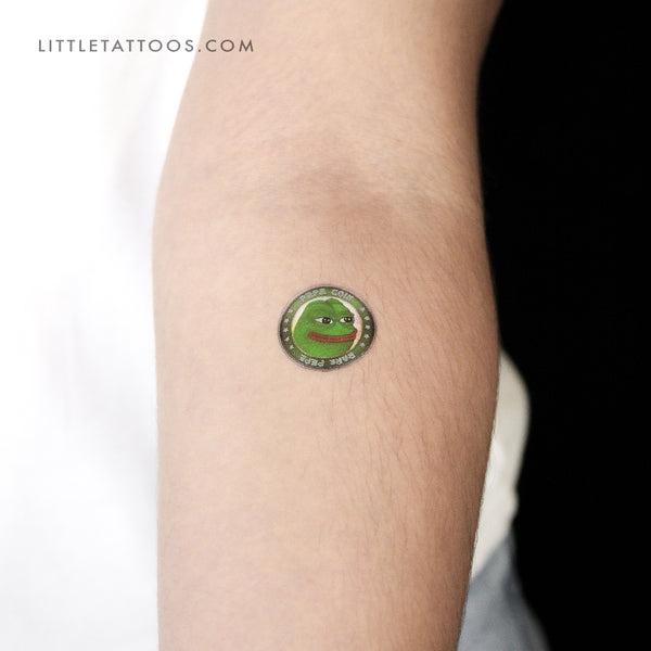 Pepecoin Temporary Tattoo - Set of 3
