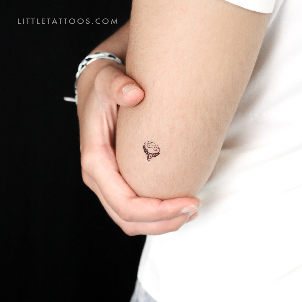 Little Cauliflower Temporary Tattoo - Set of 3