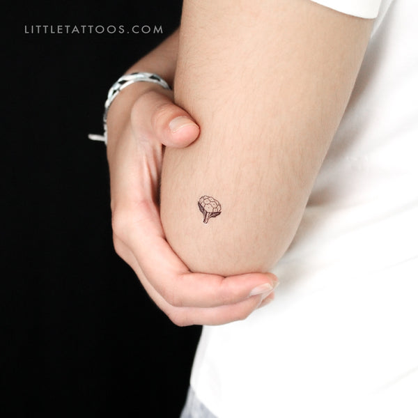 Little Cauliflower Temporary Tattoo - Set of 3