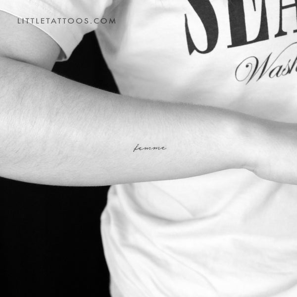 Femme Temporary Tattoo - Set of 3