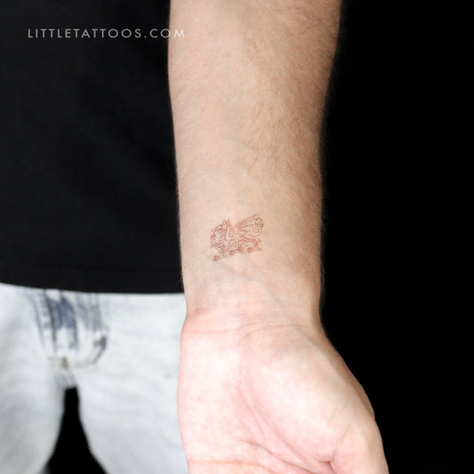 Tatuaje temporal de dragón galés (juego de 3)