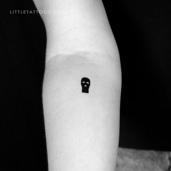 Balaclava Temporary Tattoo - Set of 3