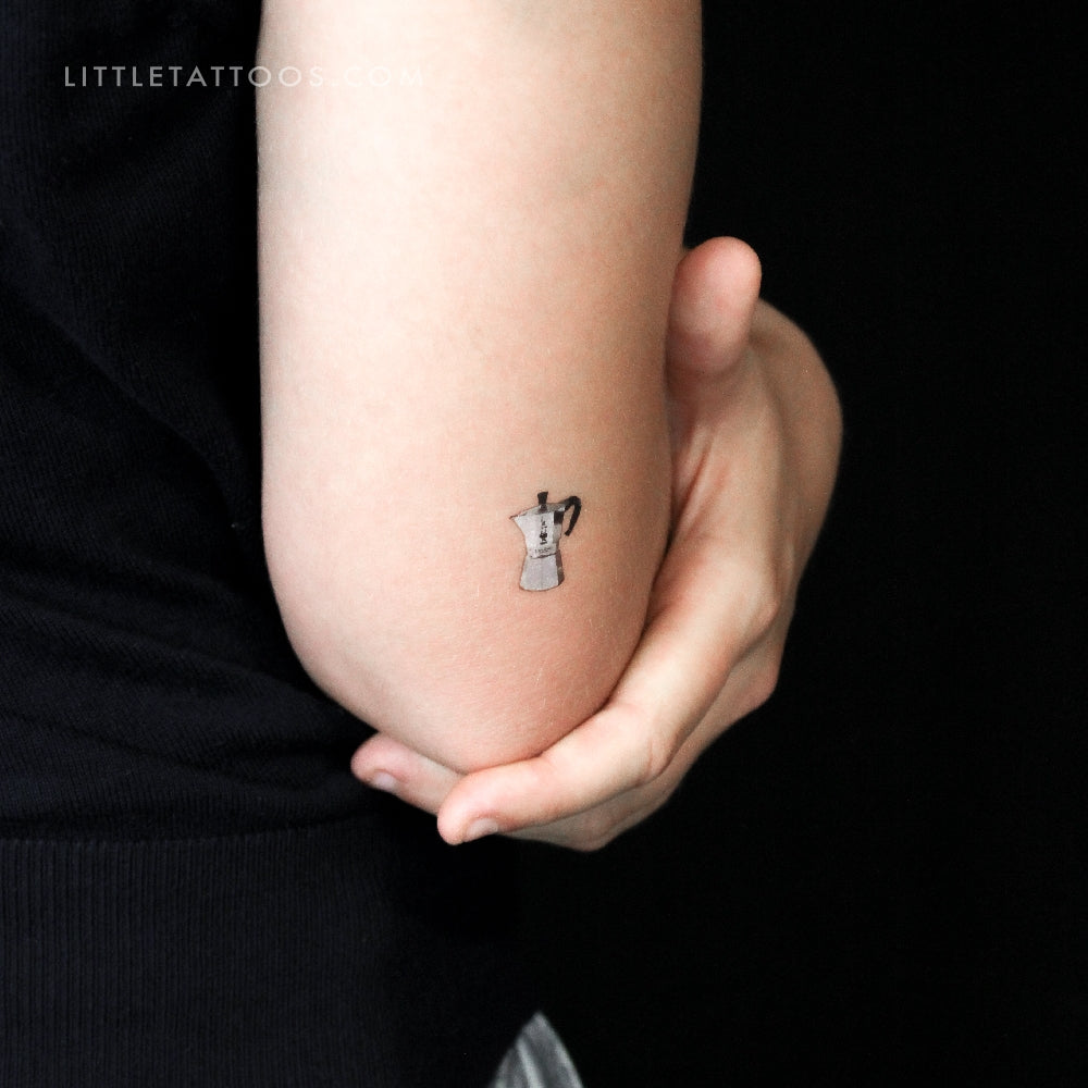 Bialetti Moka Pot Temporary Tattoo - Set of 3
