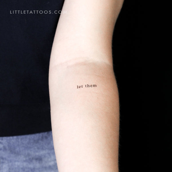 Serif Let Them Temporary Tattoo - Set of 3
